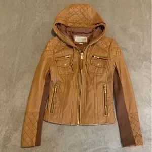 Michael Kors Jackets Coats Real Leather Mk Michael Kors